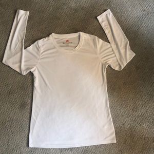 Hanes small white long sleeve shirt